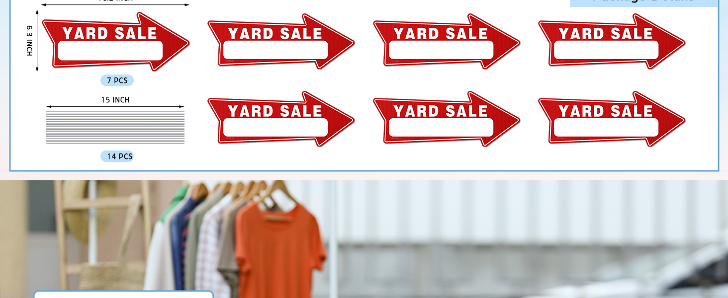 yard sale stickers