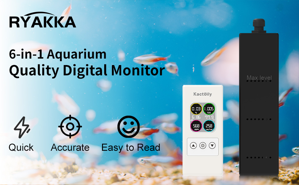 Water quality monitor for aquarium
