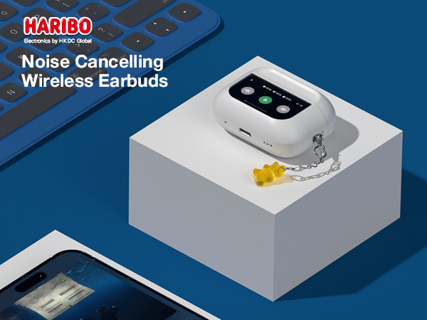 【新品、未開封】HARIBO Bluetooth 5.4 イヤフォン Amazon.com: Haribo Wireless Earbuds with LCD Touchscreen