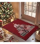 NICETOWN Christmas Rugs 2x3 Kitchen Rugs, Rugs for Welcome mat and Christmas Bathroom Rugs with S...