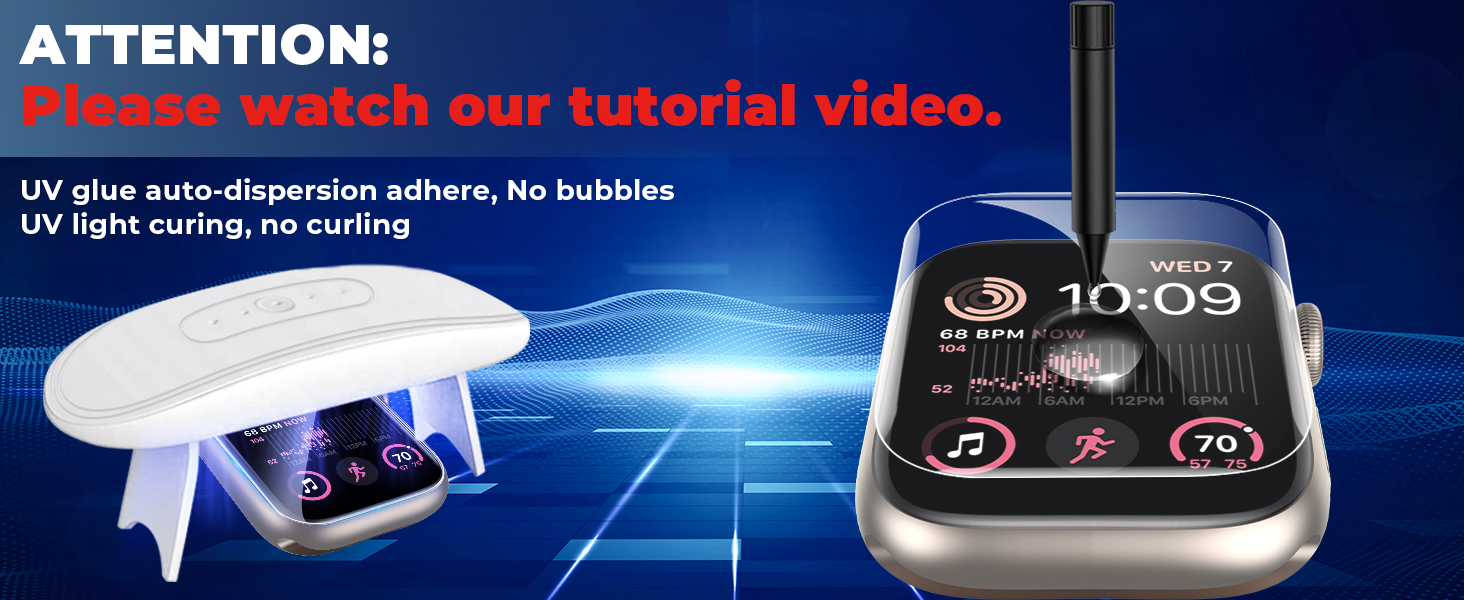 EWUONU[2 Pack] Tempered Glass Screen Protector for Apple Watch SE Series 6/5/4 40mm