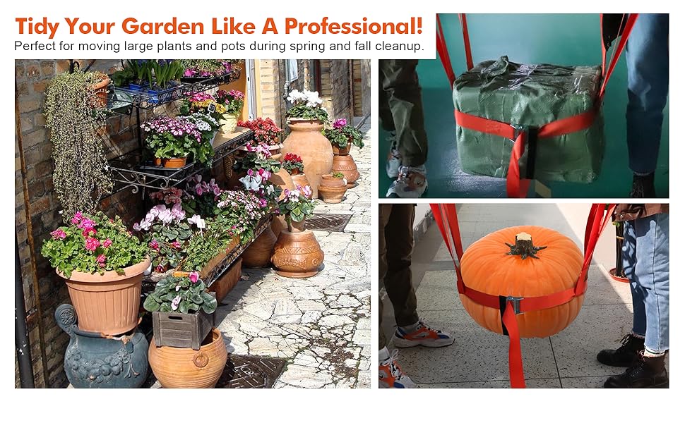 Plant Moving Straps Garden Lifting Dolly for Heavy Potted