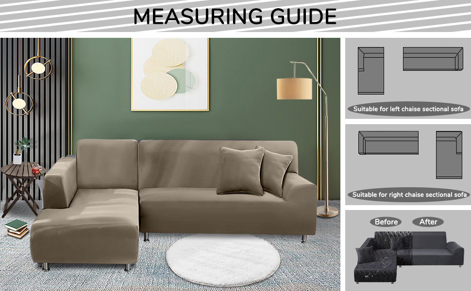 L Shape Stretch Sofa Covers