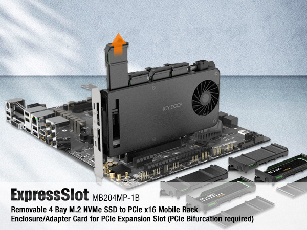 Amazon.com: Removable 4 Bay Quad M.2 NVMe SSD to PCIe 4.0