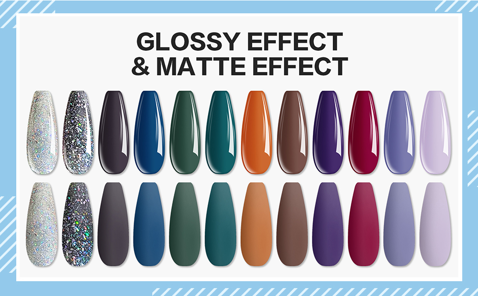 Morovan Gel Base Top Coat 3PCS Gel Top and Base Coat Matte Top Coat