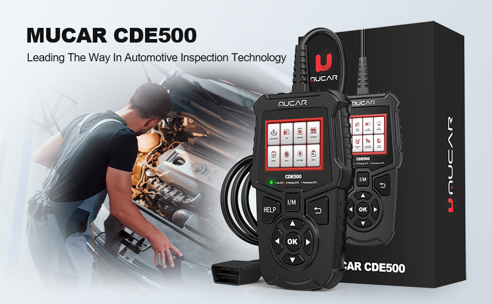 Mucar OBD2 Scanner Universal OBD II code reader,CDE500 Car Engine Fault