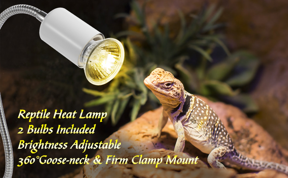 Reptile Heat Lamp, Basking Spot Lamp, UVA + UVB Full