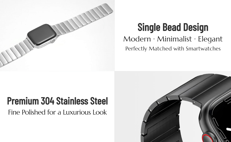 SICHER for Apple Watch Stainless Steel Band Strap 38 40 41 42