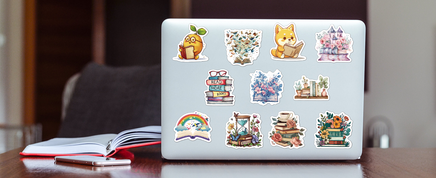 SYCARON Reading Stickers, 200PCS Book Stickers for Kindle