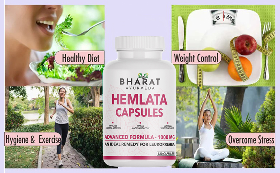 Hemlata Capsules For Leukorrehea Women Health Supplement For All Age Females