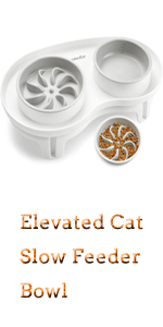 Elevated Cat Slow Feeder Bowl