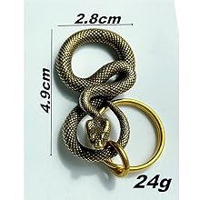 Amazon.co.jp: [Q-continental] キーホルダー キーリング ヘビ