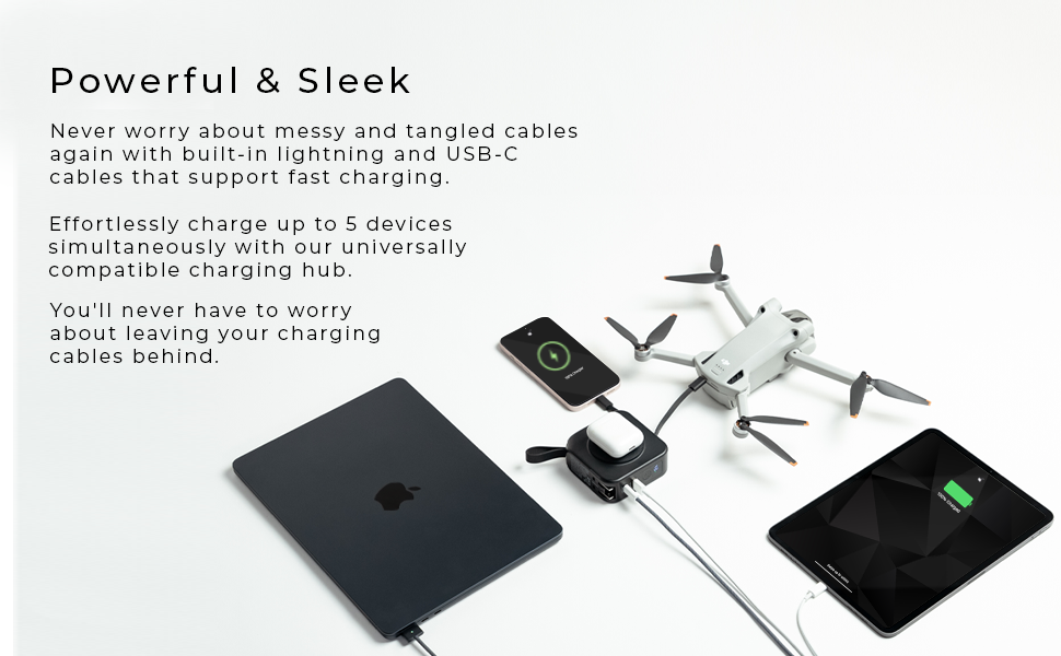 Volare Universal Fast Charging Power Bank 10,000 mAh USBA, USBC, 5