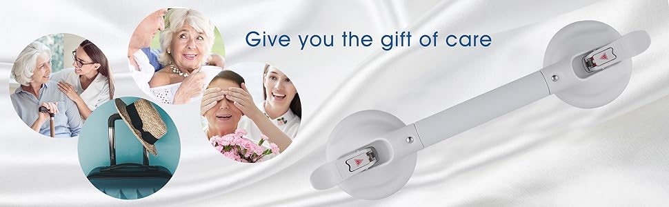 DAREN MEDICAL Heavy Duty Suction Shower Grab Bar - Toilet Bathroom Bathtub Safety - Shower 