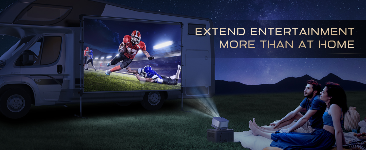 movie projector for outdoor use