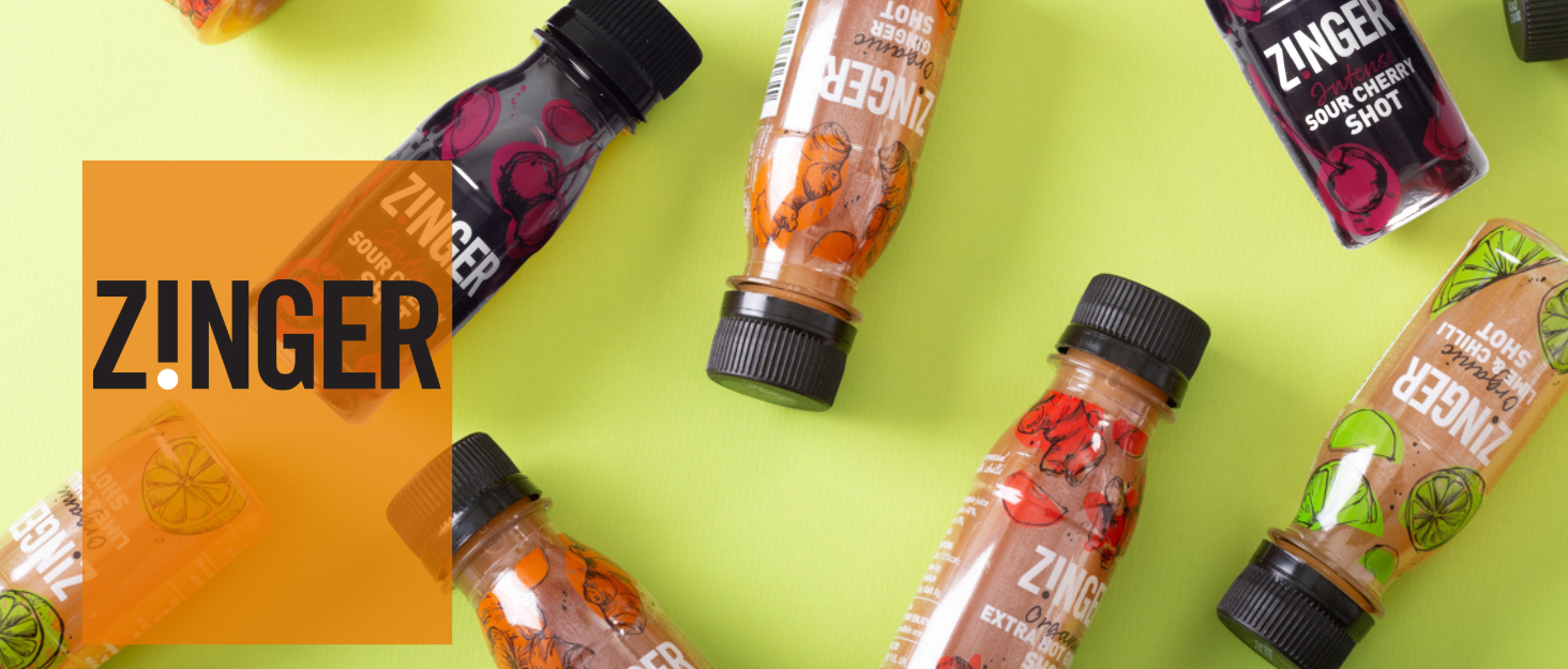 Zinger Ginger Shot (Pack of 15 x 70ml). Organic plant based shot with