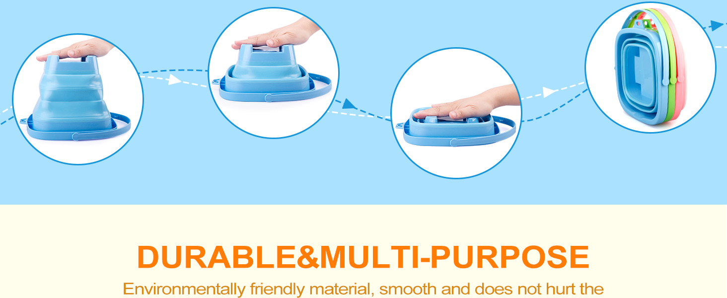 Collapsible Sand Bucket Set