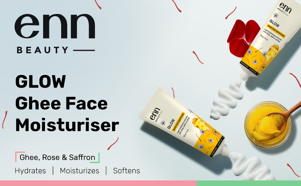 ENN Glow Ghee Face Moisturizer for Glowing & Hydrating Skin with Natural Extract, Lightweight