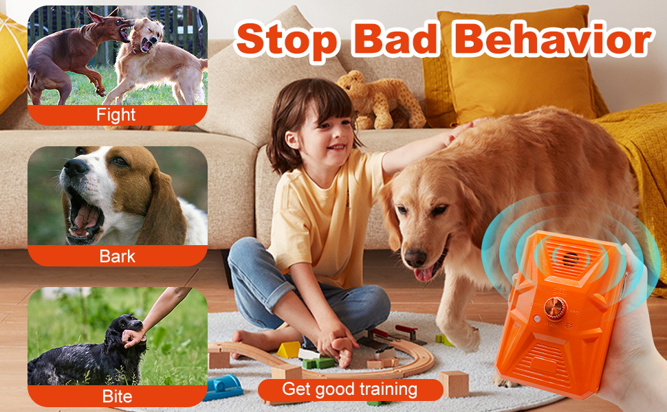 RoamRover Dog Bark Deterrent Devices, 33 Ft Stop Neighbors Dog From