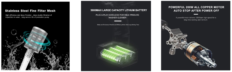 5000 Psi Pressure Gun M22 Pressure Washer Gun 1/4&Quot; Quick Connector Pressure Gun