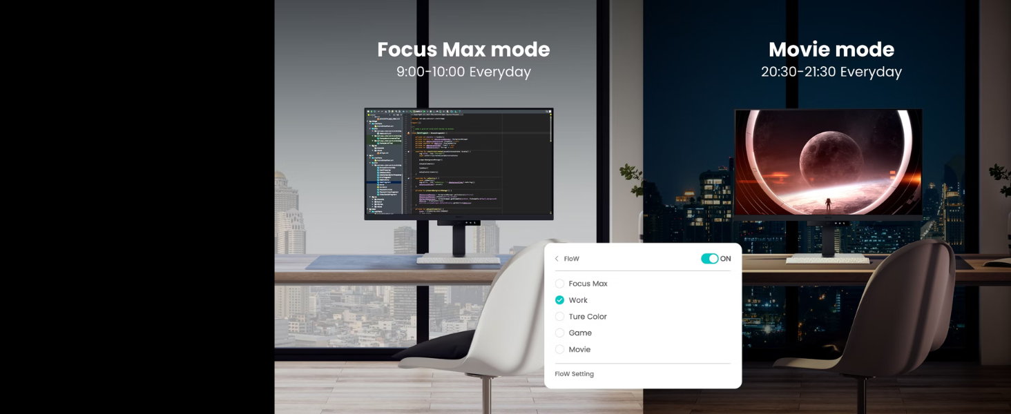 Flow Tailored Screen Performance for Your Day