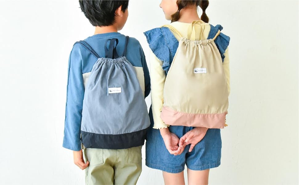 専用ページ　　入園　入学　レッスンバッグ　体操着袋　お着替え袋 お着替え袋】体操着入れ／くすみカラー／巾着／ヌビバッグ