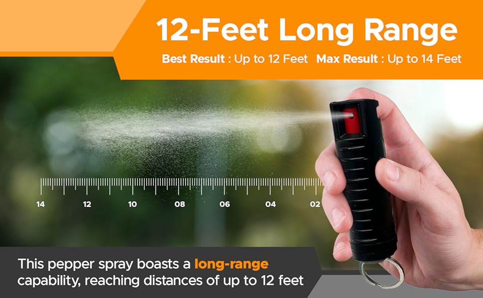 Fury Hardshell pepper spray 12 foot range
