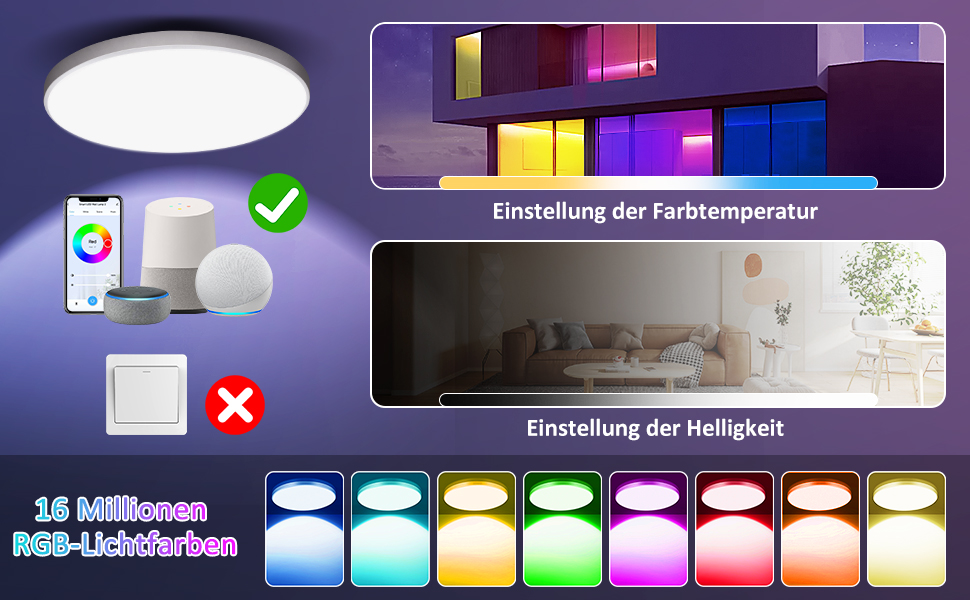 Deckenlampe Schlafzimmer Schlafzimmerlampe Led Deckenleuchte Flach Led Deckenlampe