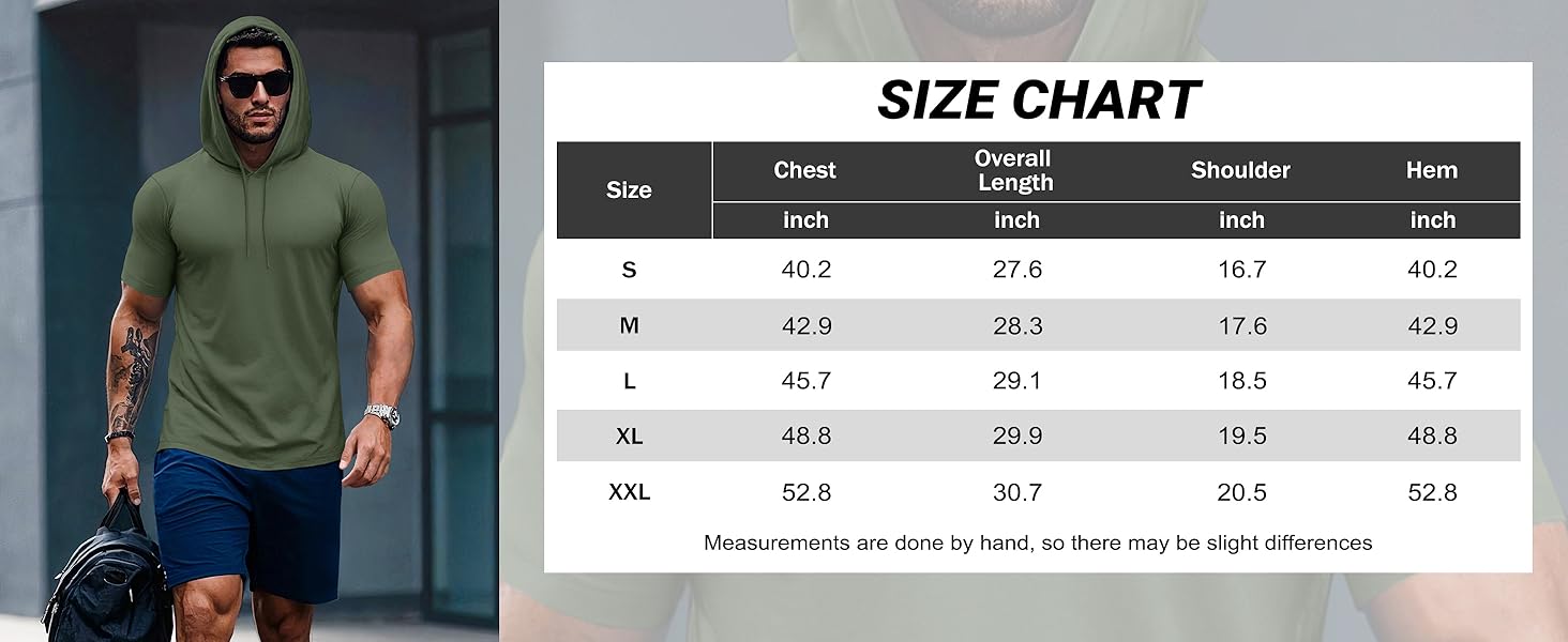 short sleeve hoodies for men