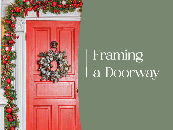 Green Christmas Garland Decorations, Xmas Tinsel Garland Artificial Greenery Decorations For Outdoor And Indoor - 33ft/10m