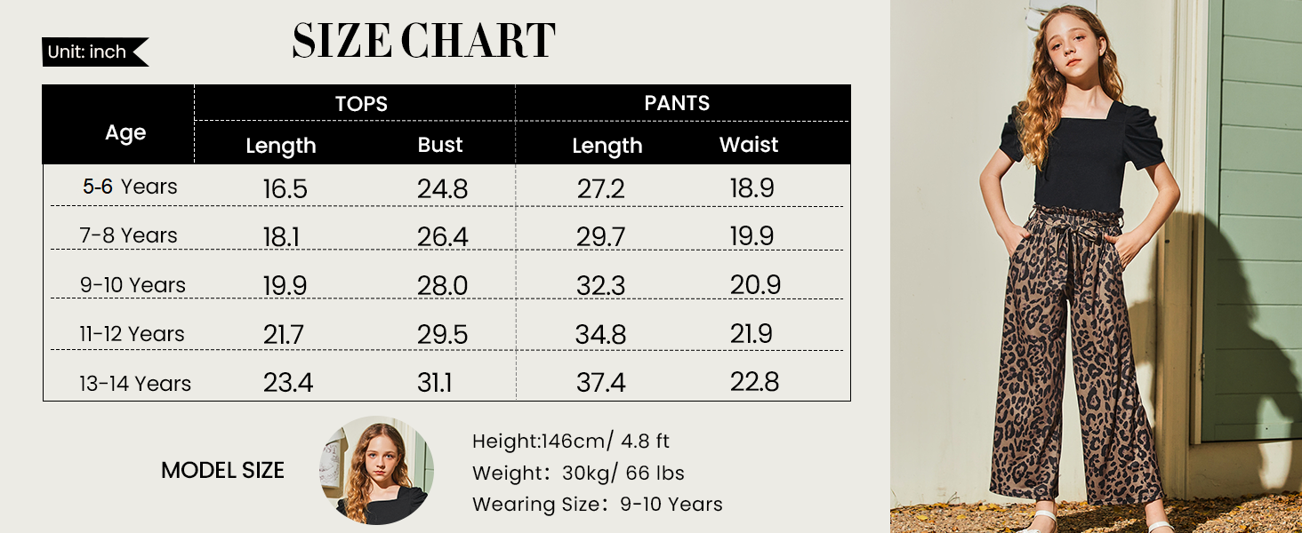 girls tops and pants set