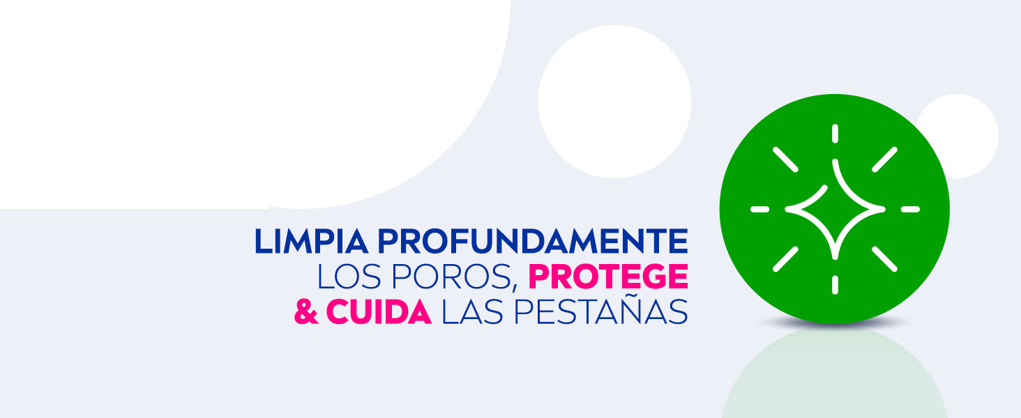 Limpia profundamente los poros, protege y cuida las pestañas
