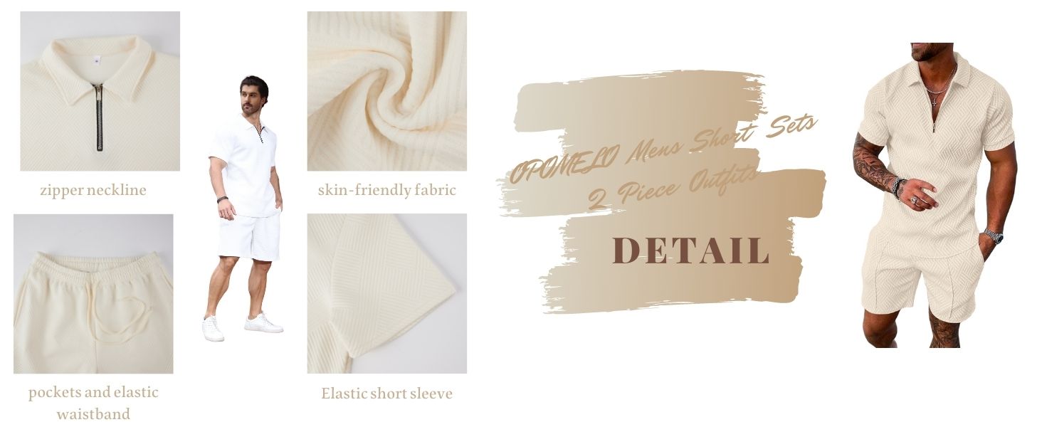 Opomelo Mens Short Sets 2 Piece Outfits