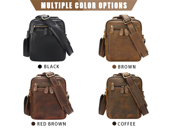 Leather Messenger Bag for Men