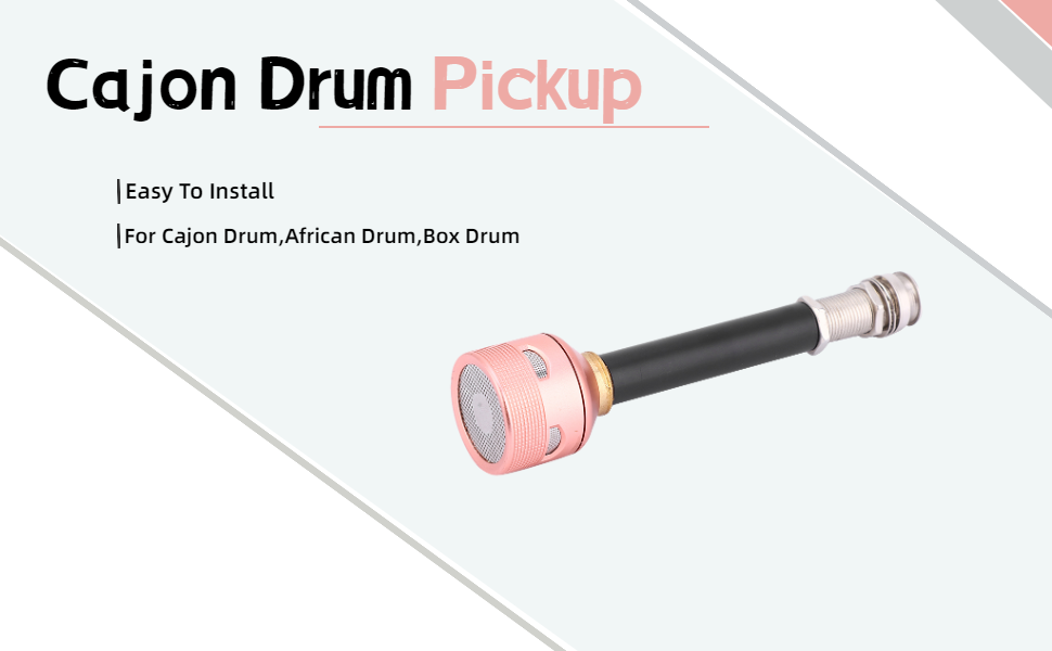 Cajon Drum Pickup for Cajon Drum, African Drum, Box Drum Percussion Instrument Accessory (WP02