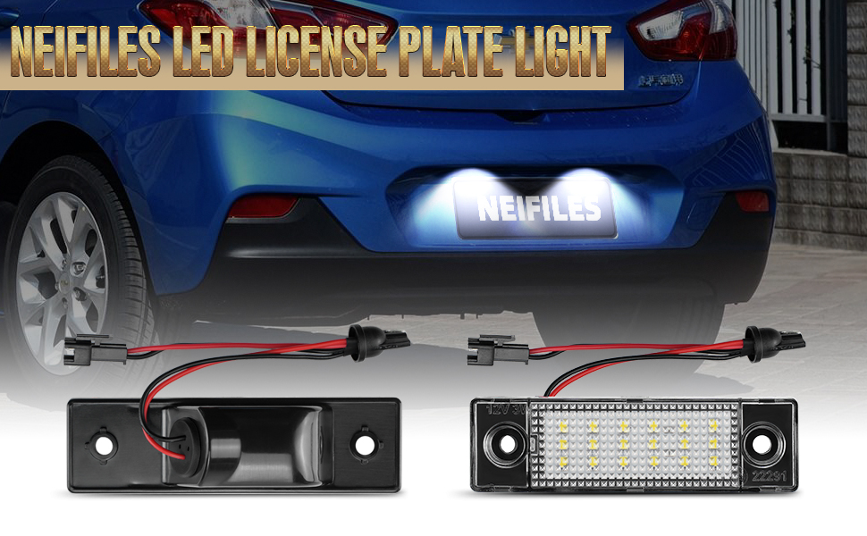 NEIFILES LED License Plate Lights for Chevy Cruze 20092023