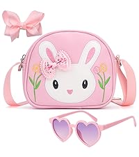 sac à main pour tout-petits, sacs à main pour enfants de 2 ans pour filles de 4 à 6 ans, sacs à main pour petites filles de 8 à 10 ans, lapin rose
