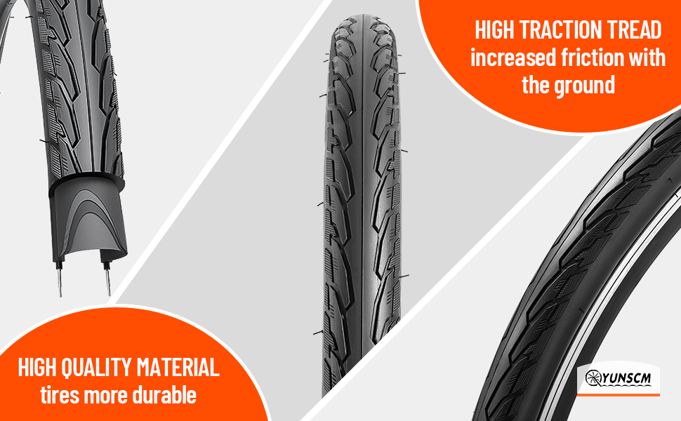 Bike Tires YUNSCM PCS 700C Lightweight 700x35C (ETRTO 37-622