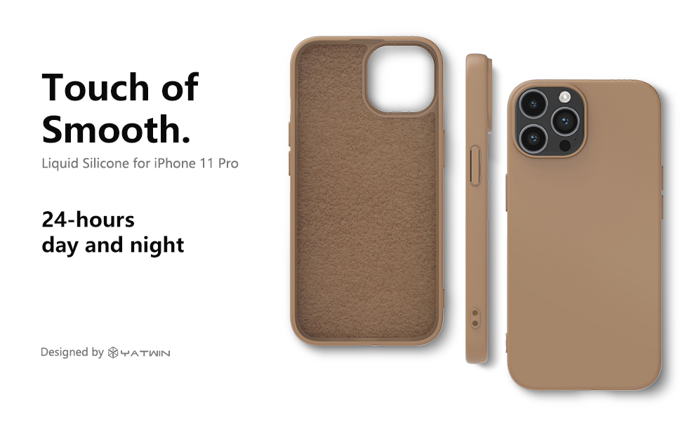 Apple iPhone 11 Pro Silicone Phone Case Milk Tee