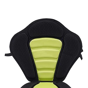 Padded Kayak Seat Adjustable Pad Cushion Detachable Backpack Bag Back Canoe Backrest Fishing Boat