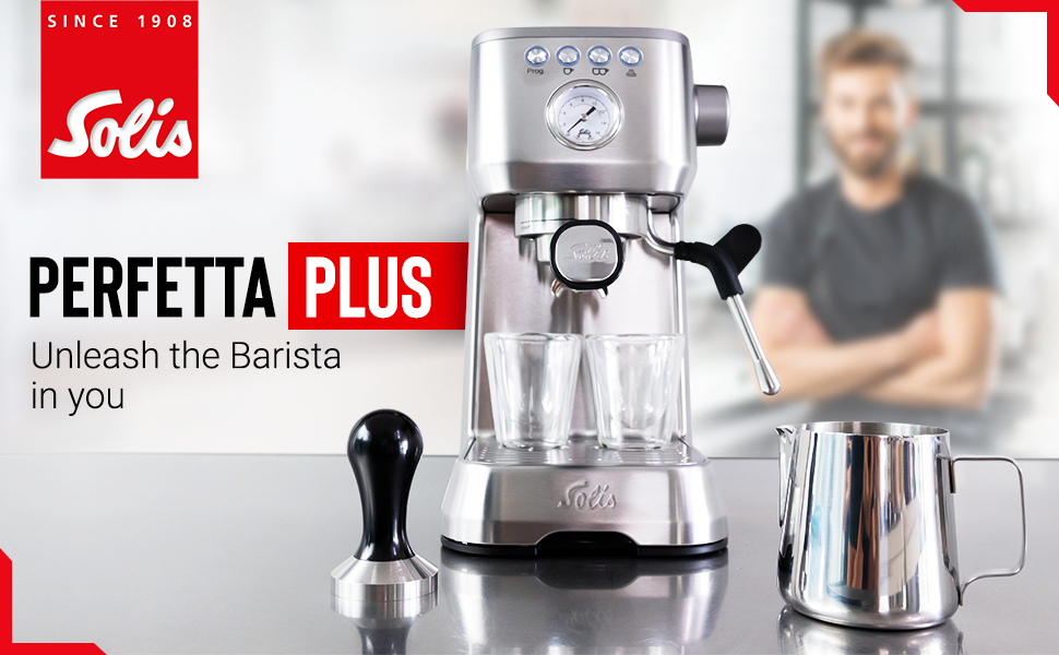 Buy Solis Barista Perfella Plus Espresso machine and coffee maker , Stainless Steel , Silver