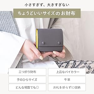 Amazon | [MALTA] 三つ折り財布 レディース ボックス型 小銭入れ