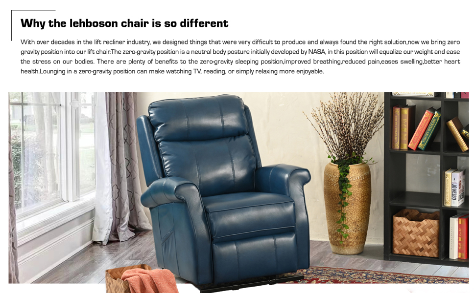 Lehboson Lift Chair Recliners, Electric Power Recliner