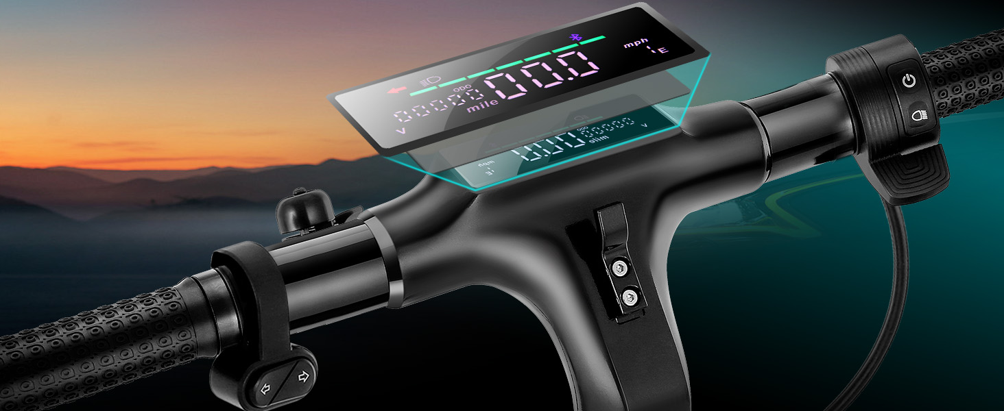 e scooter for adults with LED display