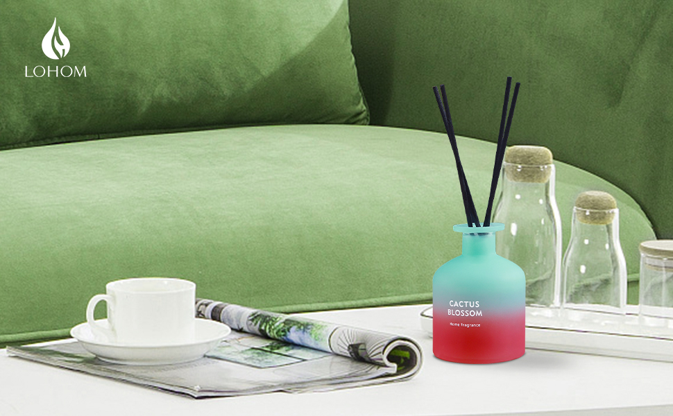 LOHOM oil reed diffuser for home fragrance and aromatherapy diffuser sticks