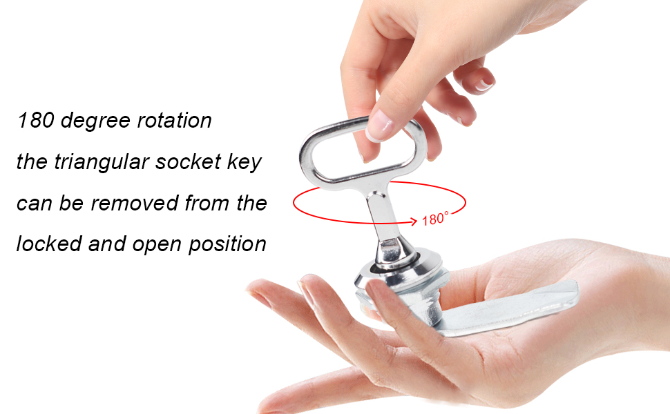 C100AE 2 Sets Electric and Gas Meter Box Key, Cam Lock with