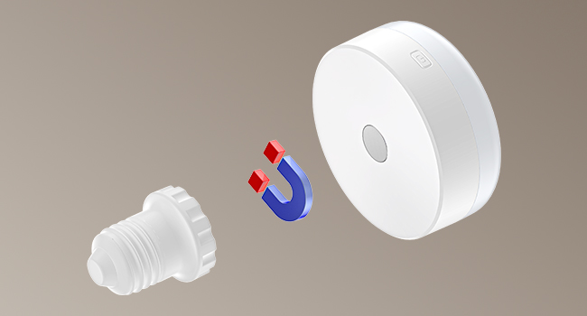 gold wireless wall sconce