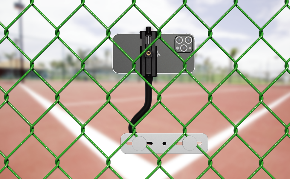 Phone Fence Mount for GoPro Mevo Start Pocket Radar More