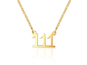 angel number necklace 111