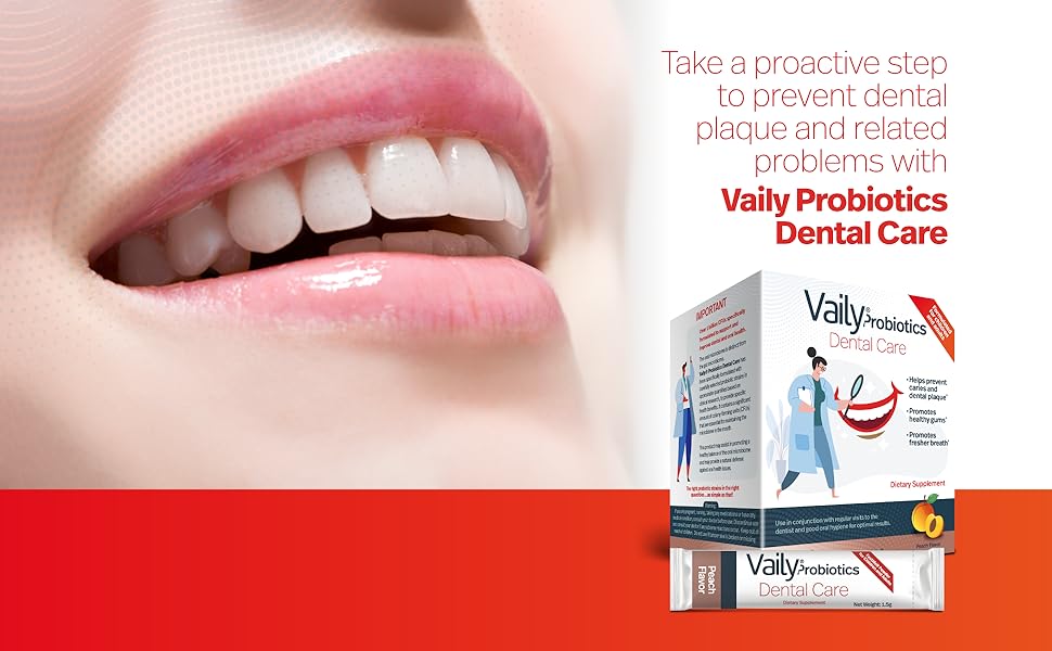 Amazon.com: Vaily Oral & Dental Probiotics for Teeth & Gums - Oral - Oral Probiotics For Teeth And Gums